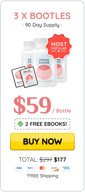 PrimeBiome Buy Now 3 Bottles